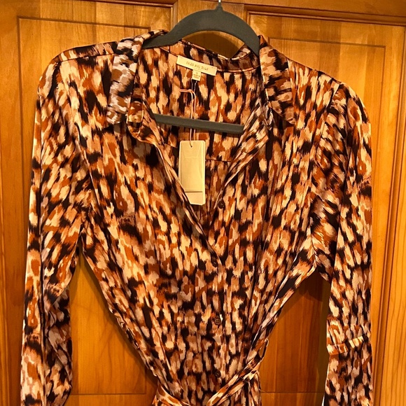 NWT Nordstrom Skies Are Blue Small Belted Shirt Dress - Picture 1 of 1